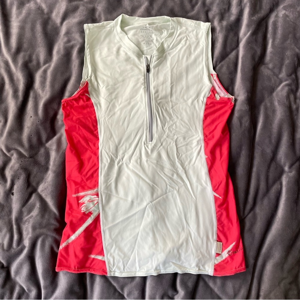 O’Neill Women’s Front Zip Cap Sleeve Sun Shirt